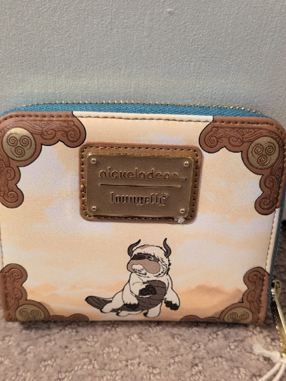 Loungefly Nickelodeon Aang Avatar Zip-Around Wallet NWT